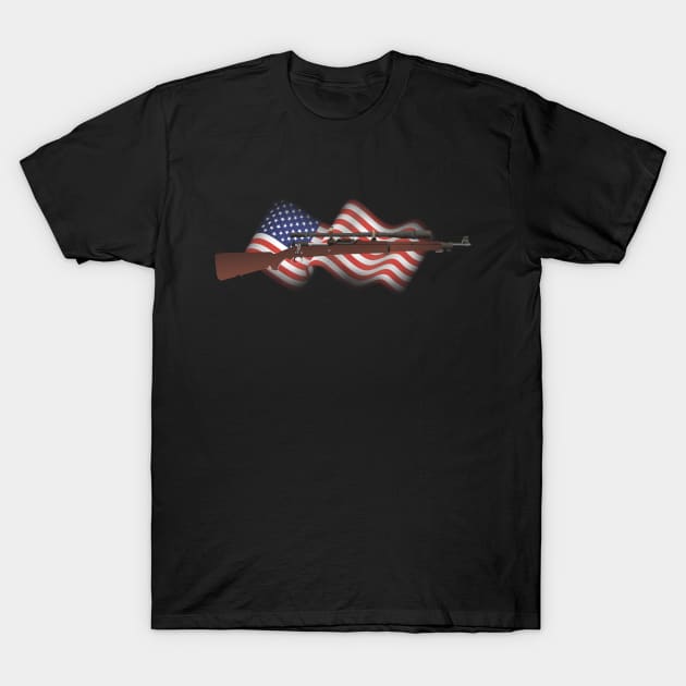 Patriotic M1903 Sniper Rifle T-Shirt by NorseTech